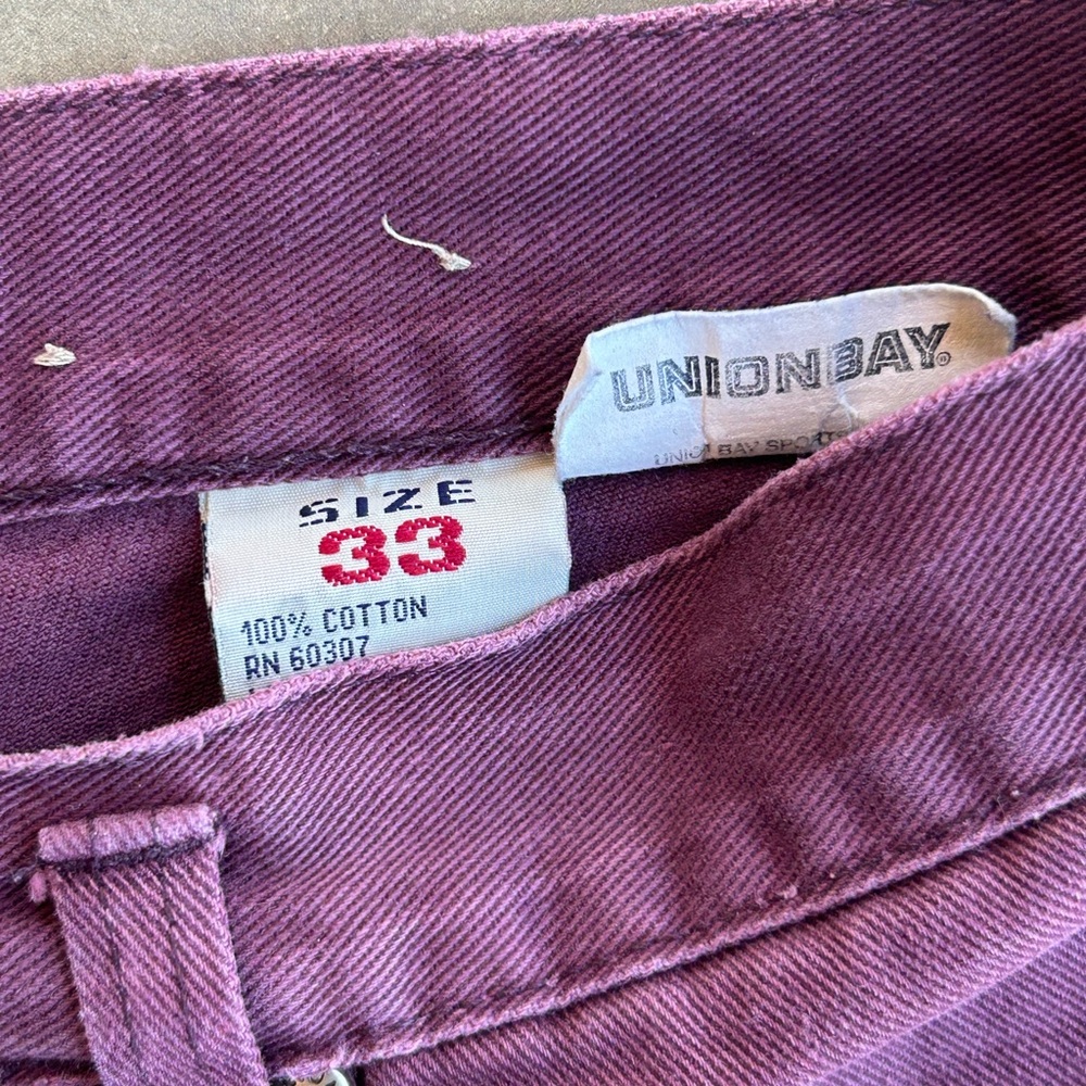 Union Bay Purple Denim Shorts - Picture 4 of 8